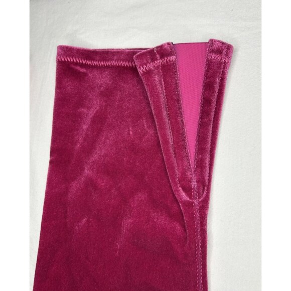 Over The Knee Velvet Boots Womens 6.5 US EU 37 Barbie Pink Pointed Toe Stiletto - Picture 10 of 16